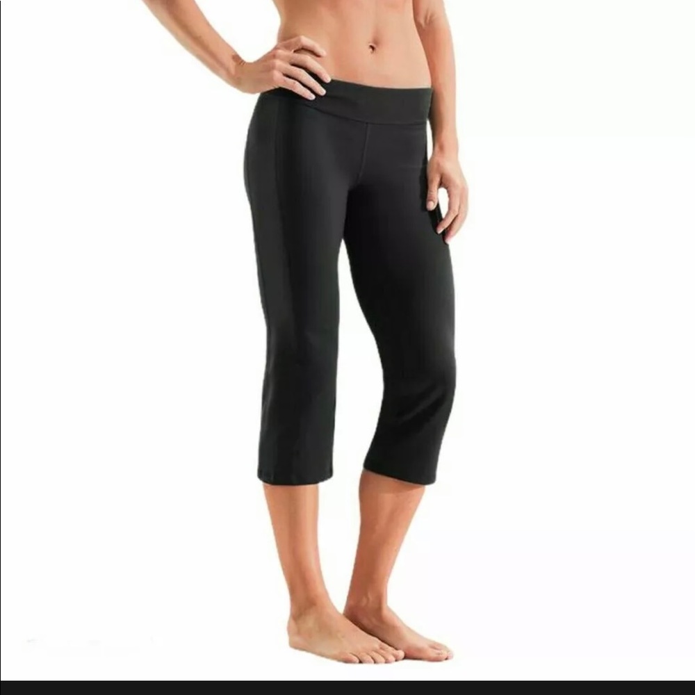 Athleta Kickbooty Cropped Leggings Yoga Capri Sz L